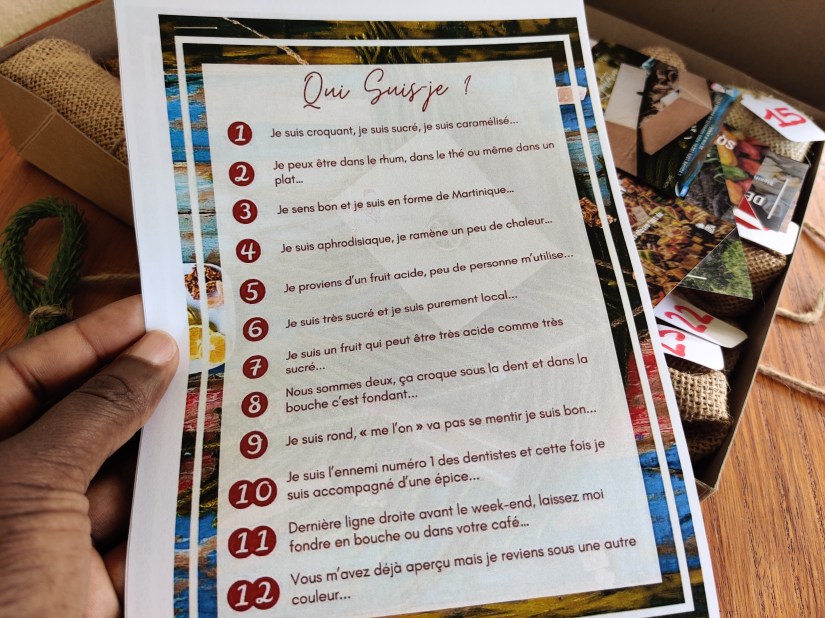 calendrier de l'avent Martinique