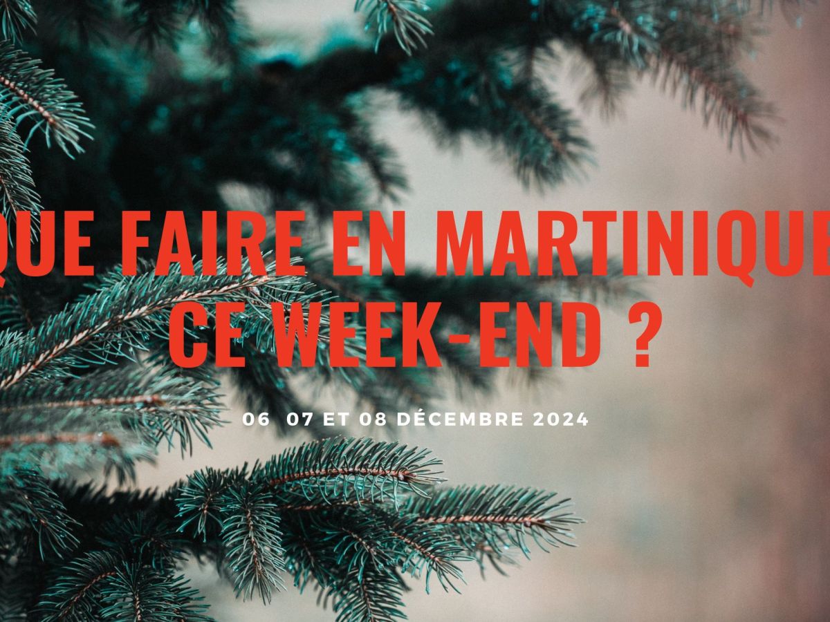 Que faire en Martinique ce week-end ? (6, 7 et 8 décembre 2024)&nbsp;?